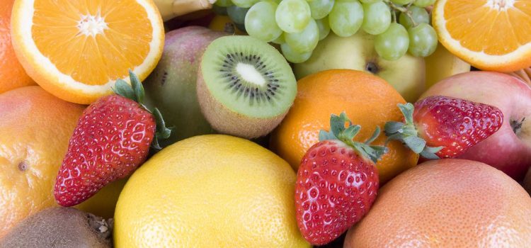 Närbild på frukter